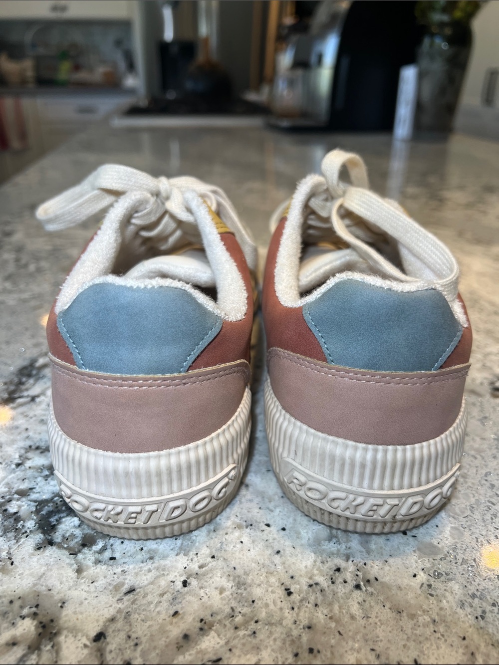 Rocket Dog Cheery Tan Color Block Sneakers Size 7.5 EUC - Picture 6 of 10